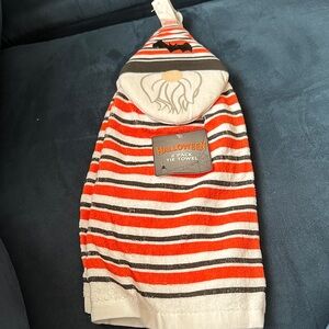 Striped Halloween Kitchen Towel